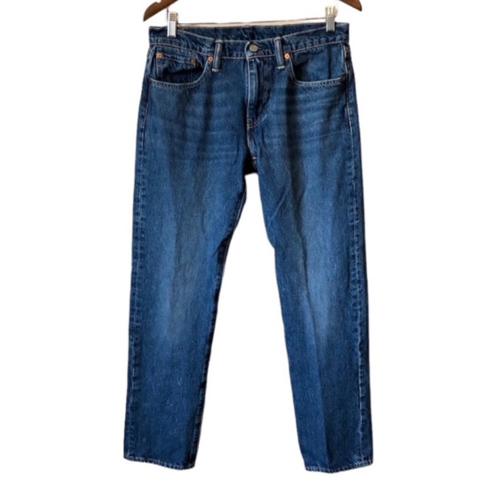 Levi’s Classic Mid Rise Waist Bootcut Straight Leg Fit Denim Jeans Blue